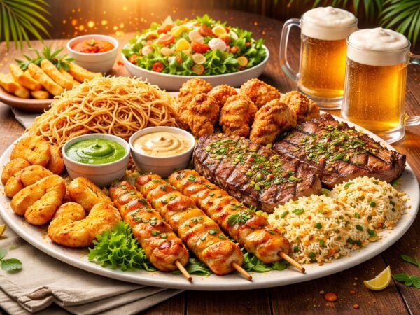 Combo de comida familiar (4 personas)